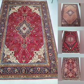 MaxSold Auction: This online auction features Persian area rugs & runners woven in Bakhtiar, Ardebil, Tabriz, Zanjan, Balouch, Hamedan, Shiraz, Kashan, Bakhtiar, Nahavand, Visse, Gabbeh, Turkman, and much, much, more!!!,